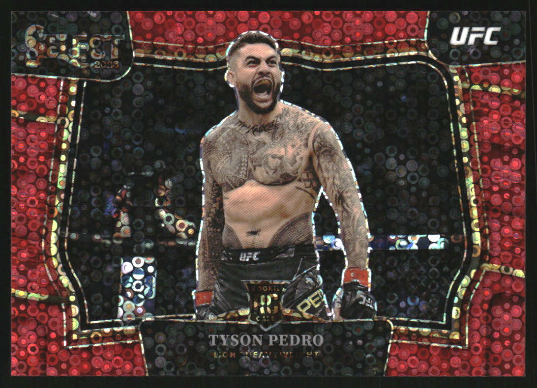 2023 Select UFC H2 Disco Prizms Red #209 Tyson Pedro RC Rookie /99