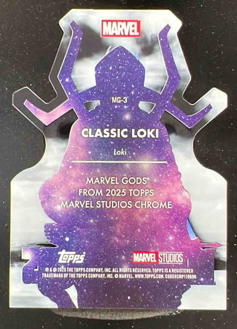 2025 Topps Chrome Marvel Studios Marvel Gods #MG-3 Classic Loki - Image 2