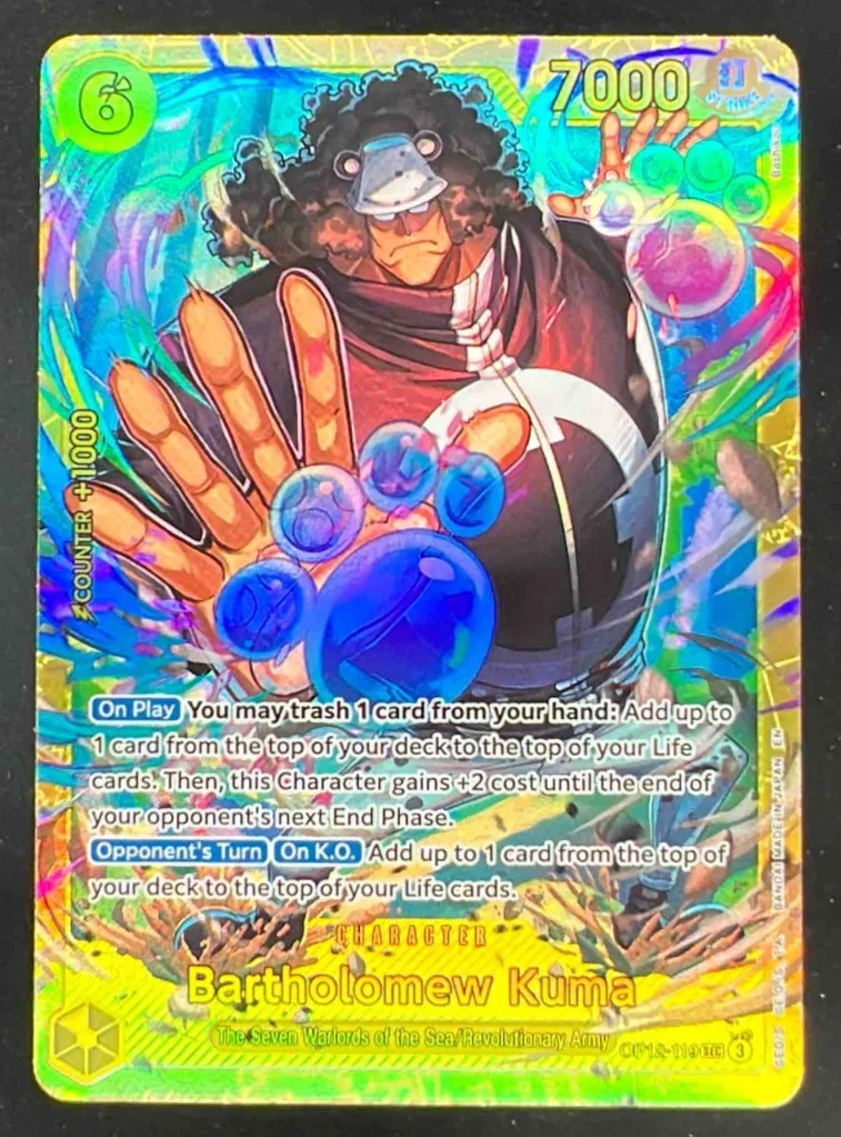 2025 One Piece Legacy of the Master #OP12-119 Bartholomew Kuma Secret Rare