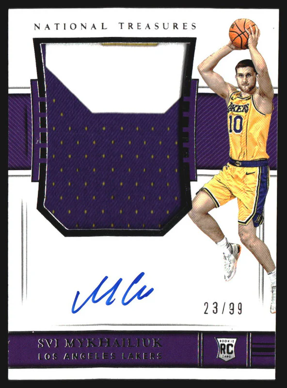 2018-19 National Treasures Svi Mykhailiuk Rookie Jersey Autograph RC Auto /99