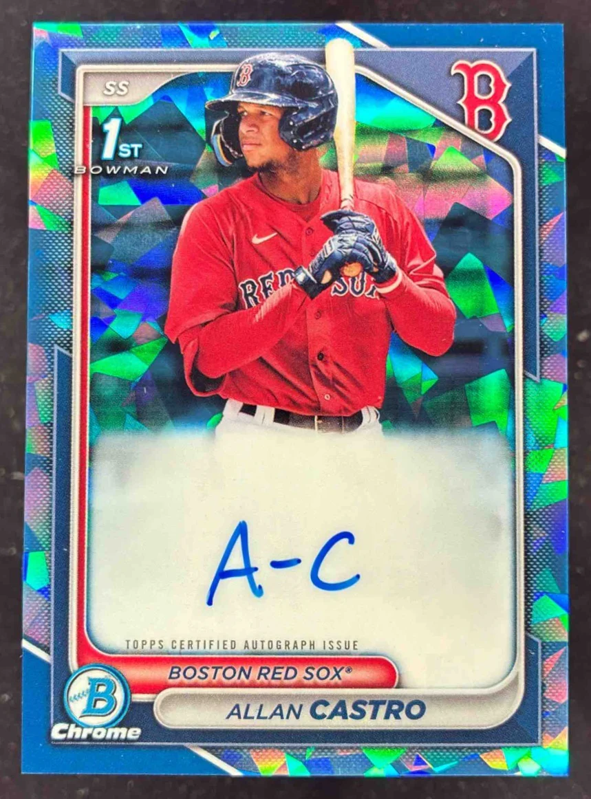 2024 Bowman Sapphire Chrome Sapphire Autographs #BSPA-ACA Allan Castro RC Auto