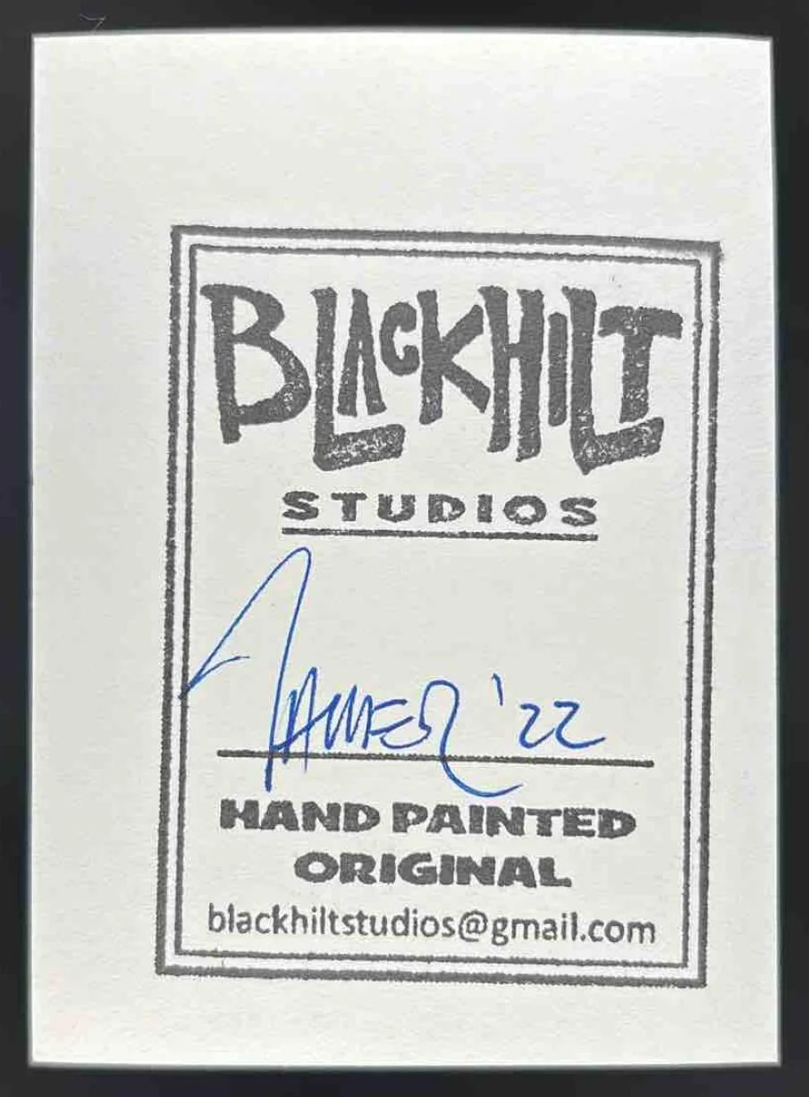 Black Hit Studios Sketch Card Hand Painted Original - Image 2