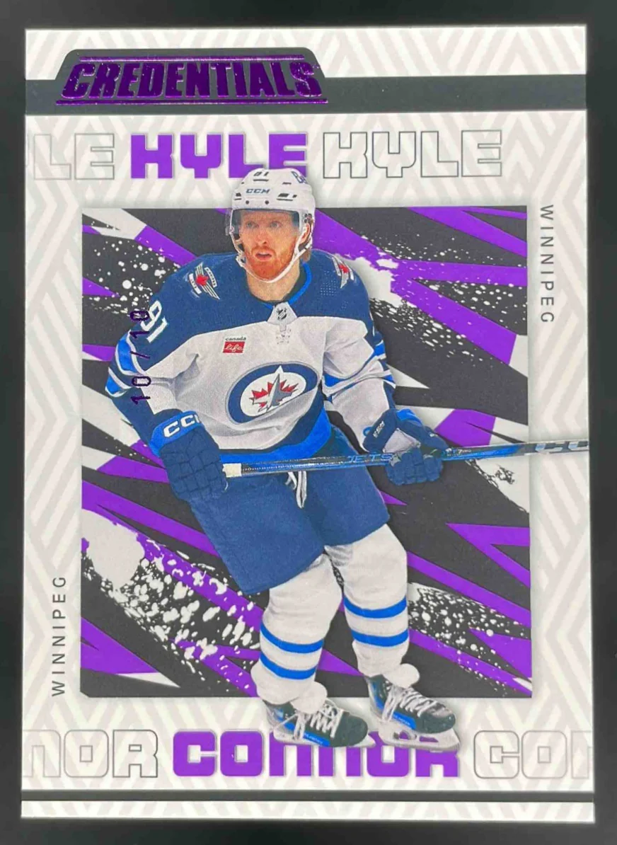 2023-24 Upper Deck Credentials Purple #100 Kyle Connor /10