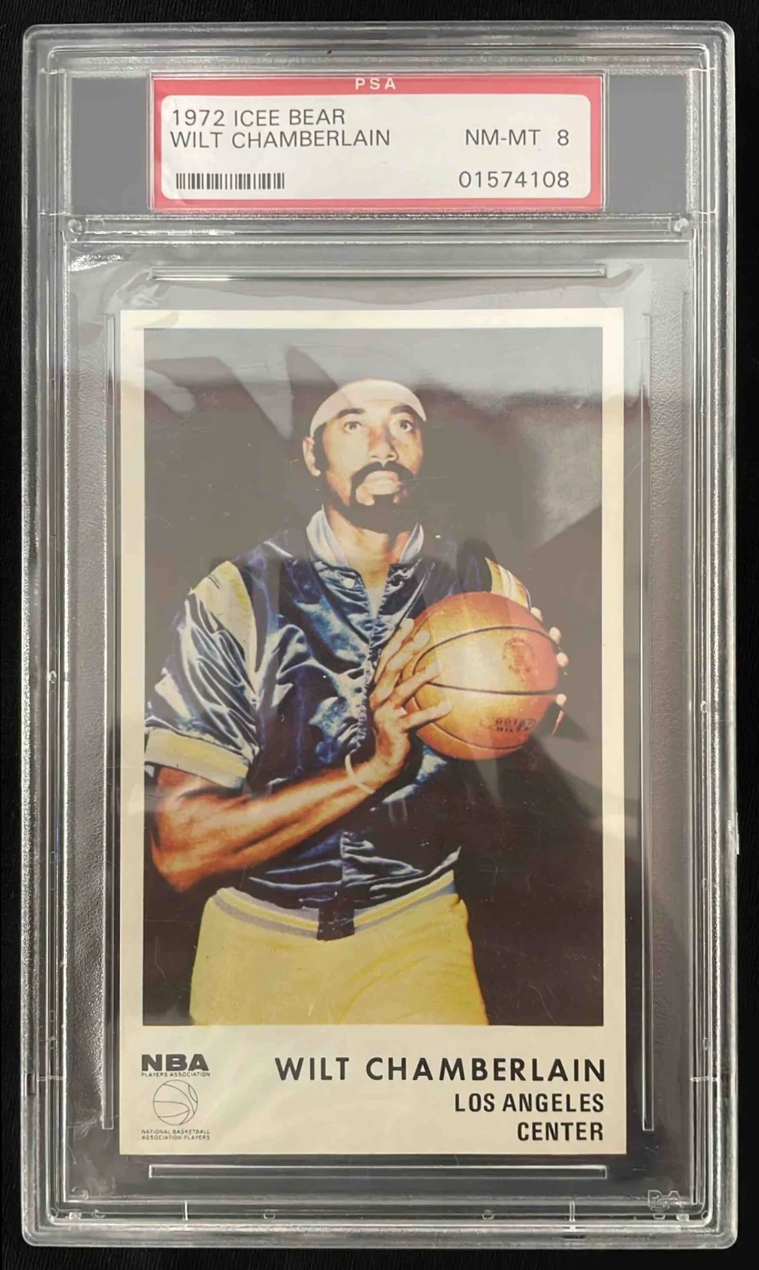 1972 Icee Bear Wilt Chamberlain PSA 8