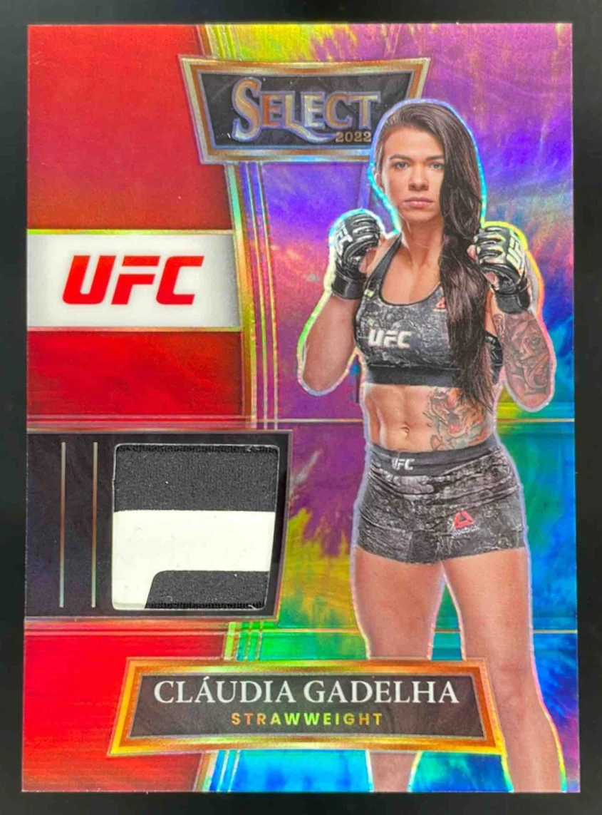 2022 Select UFC Selective Swatches Tie Dye Prizm #SS-CGD Claudia Gadelha /25