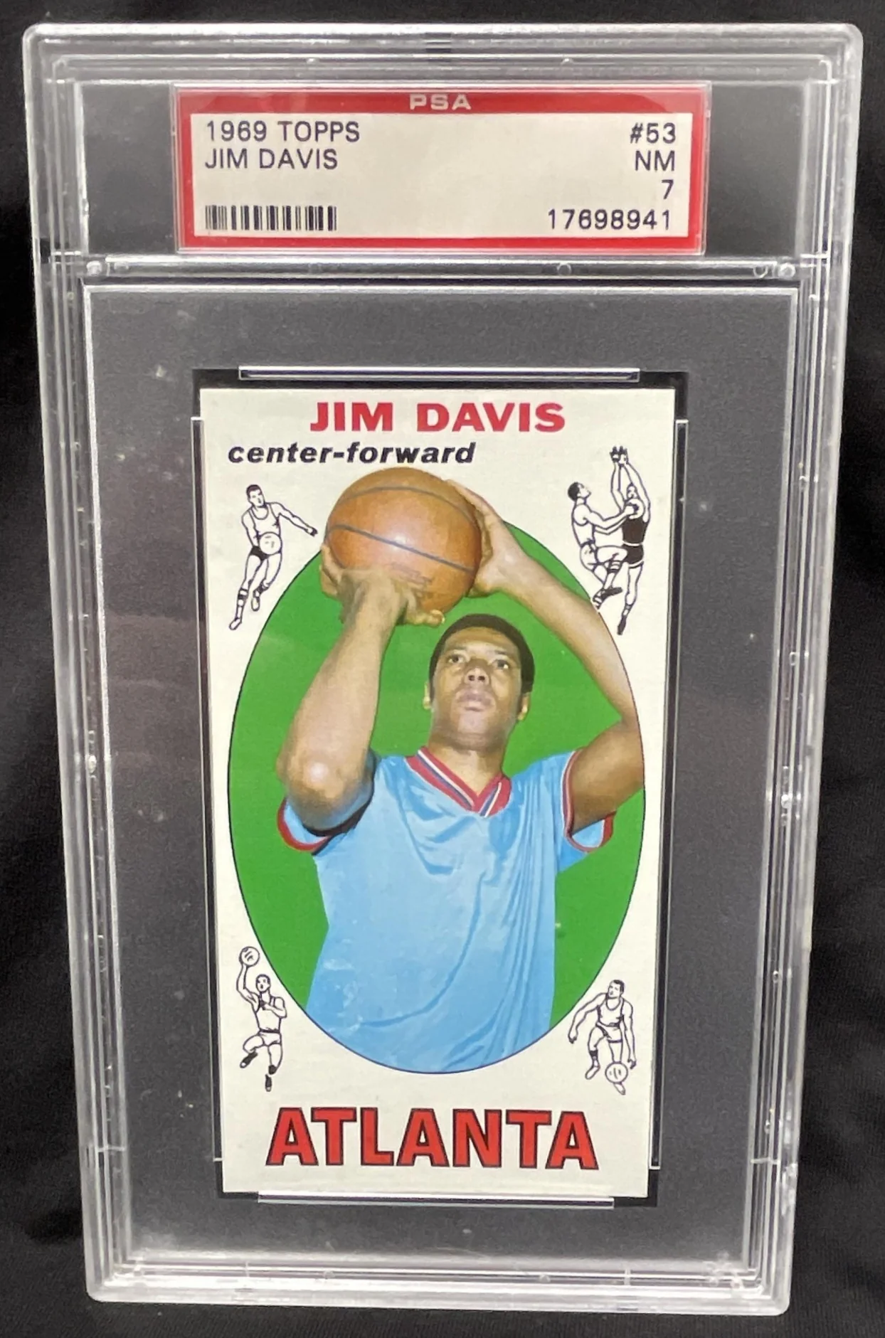 1969-70 Topps #53 Jim Davis RC PSA 7