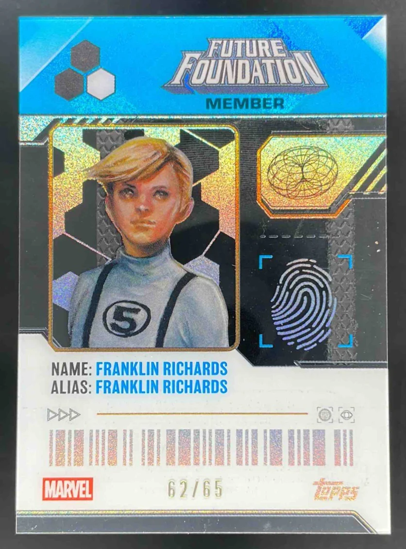 2026 Marvel Finest The Fantastic Four Future Foundation ID Franklin Richards /65