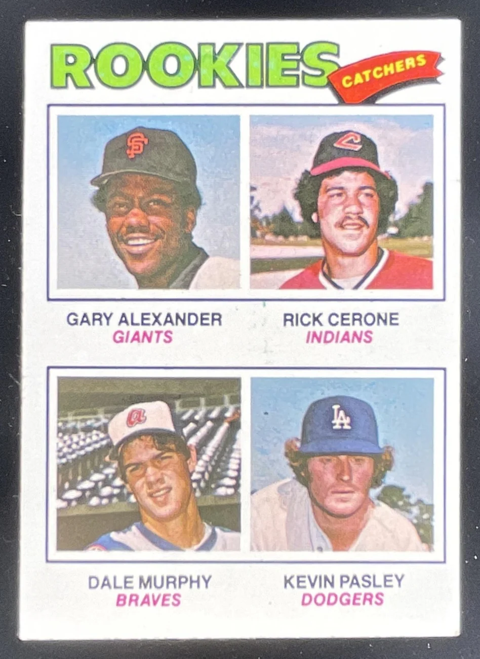 1977 Topps #476 Gary Alexander Rick Cerone Dale Murphy Kevin Pasley RC