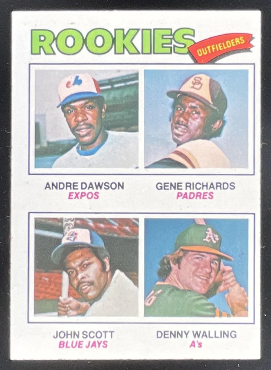 1977 Topps #473 Andre Dawson Gene Richards John Scott Denny Walling RC