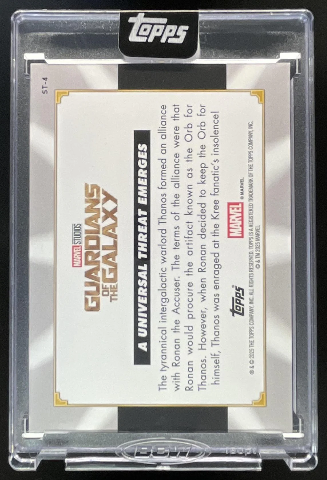 2025 Topps Marvel Collector Show Stoppers Purple A Universal Threat Emerges /15 - Image 2