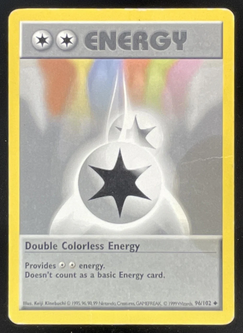 1999 Pokemon Unlimited Set #96/102 Double Colorless Energy Uncommon