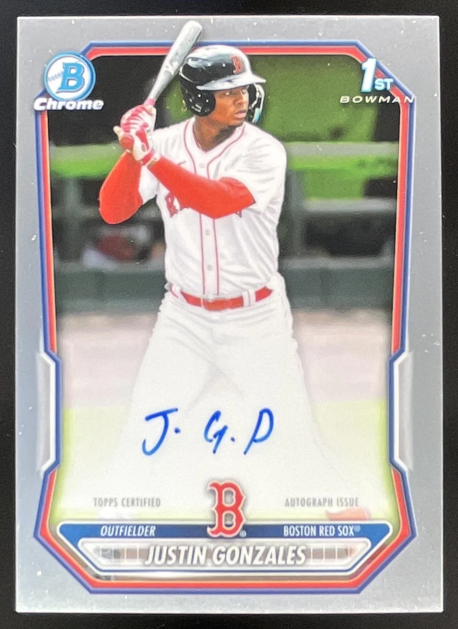 2026 Bowman Chrome Prospect Autograph #CPA-JG Justin Gonzales RC Auto