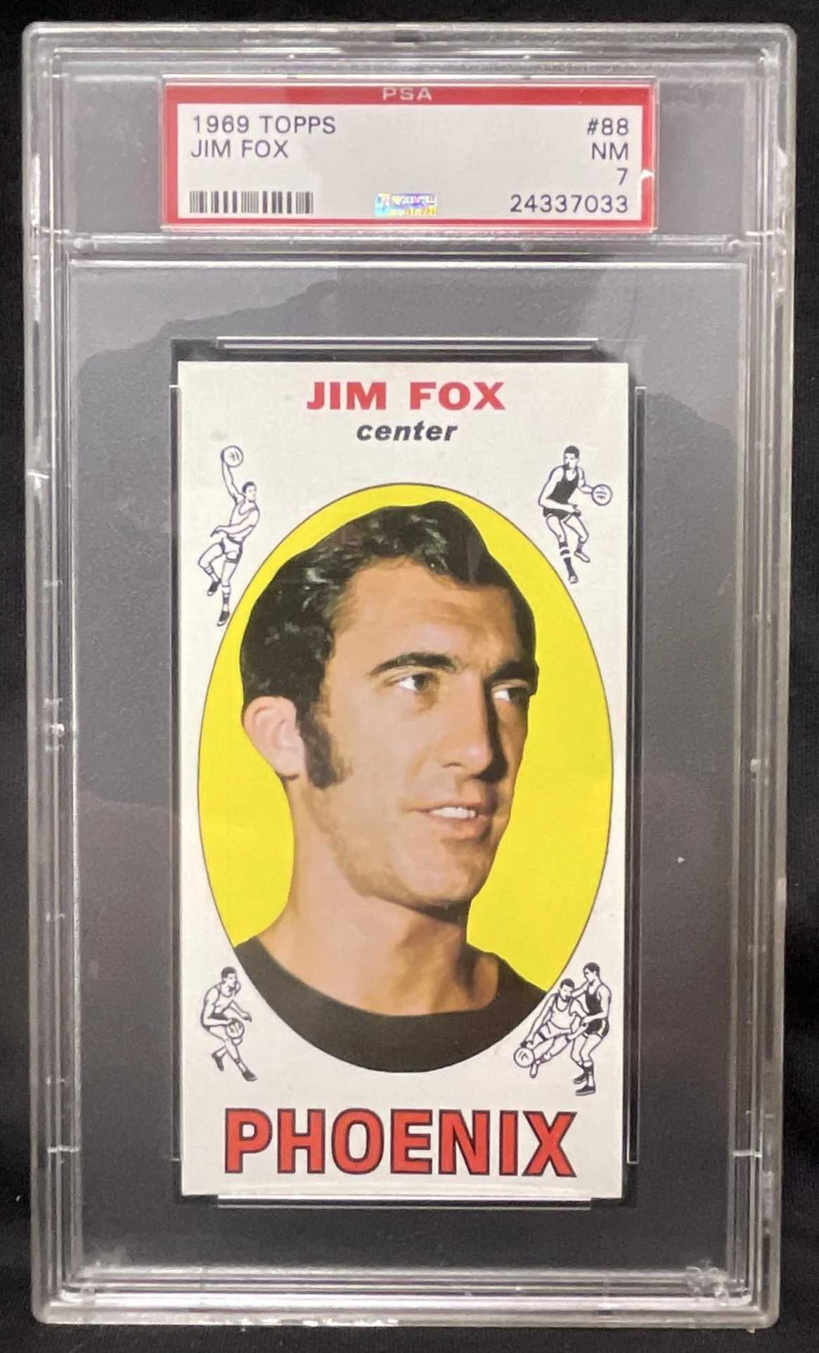 1969-70 Topps #88 Jim Fox RC PSA 7