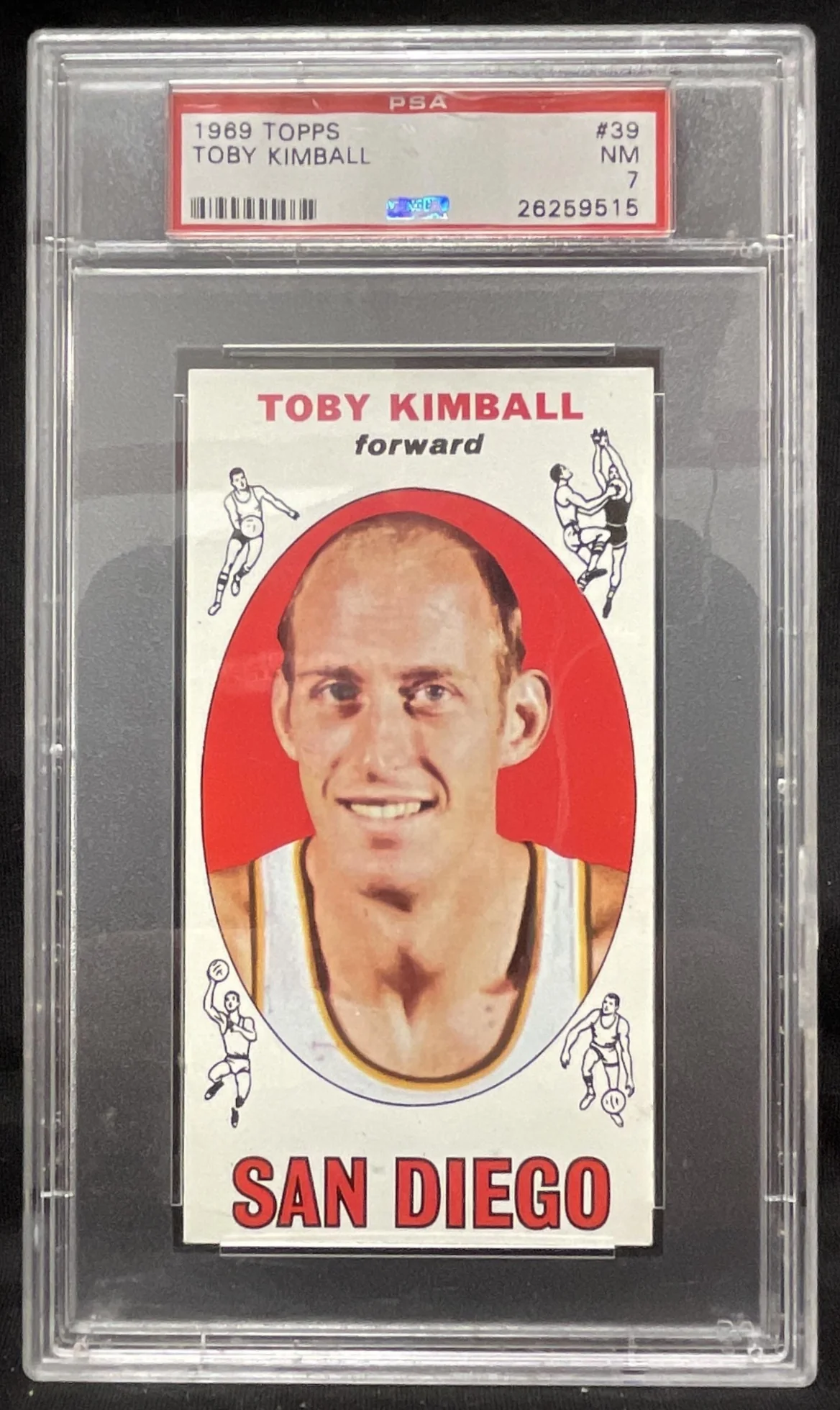 1969-70 Topps #39 Toby Kimball PSA 7