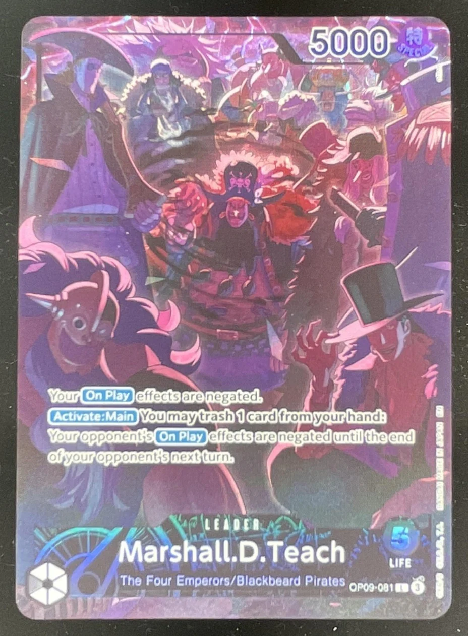 Marshall.D.Teach One Piece Promotion Cards OP-PR OP09-081