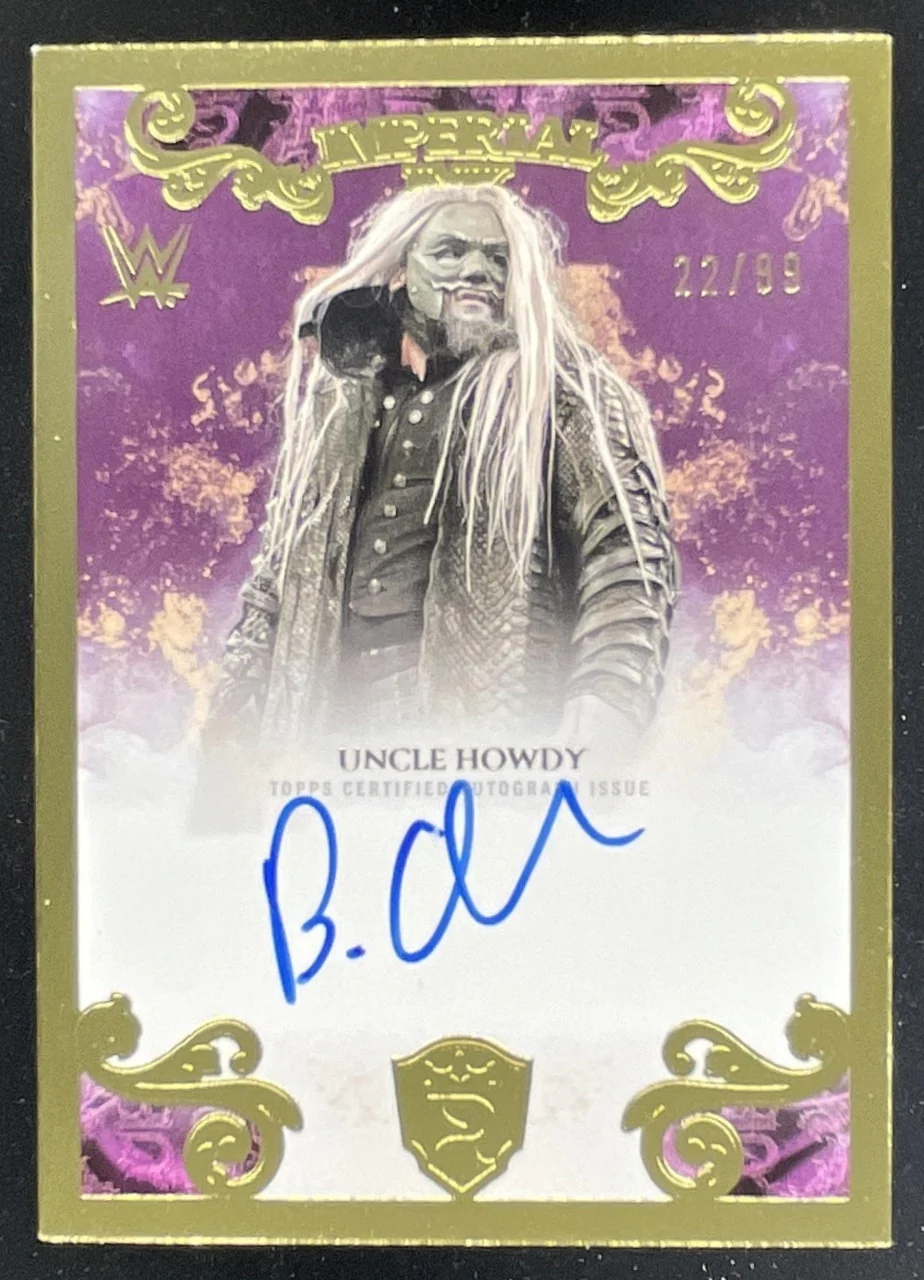 2025 Topps Royalty WWE Imperial Ink #IMP-UHO Uncle Howdy Auto /99