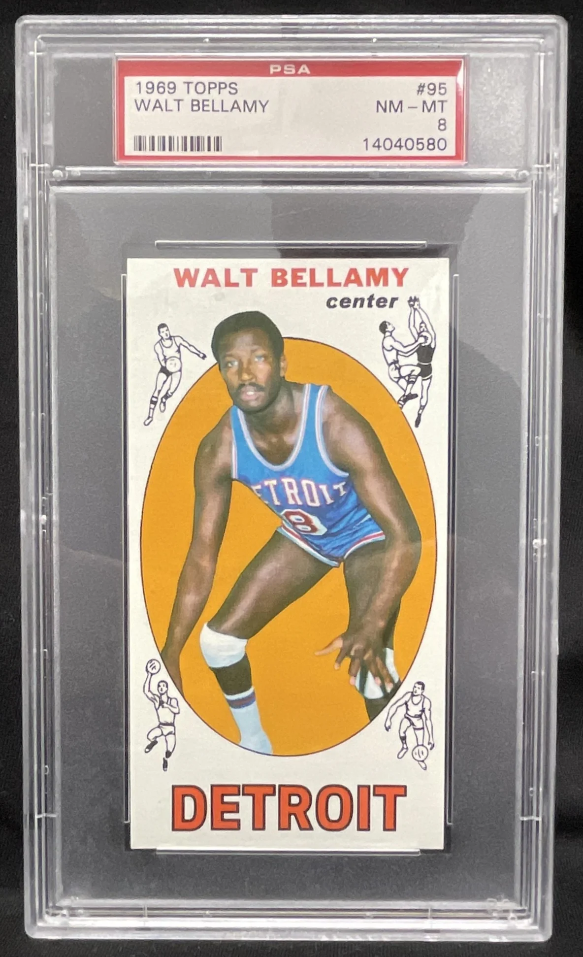 1969-70 Topps #95 Walt Bellamy PSA 8
