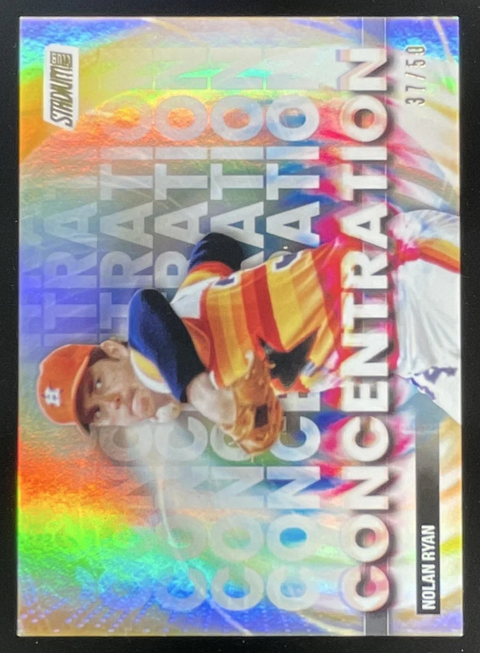2025 Topps Stadium Club Concentration Gold Foil #C-8 Nolan Ryan /50