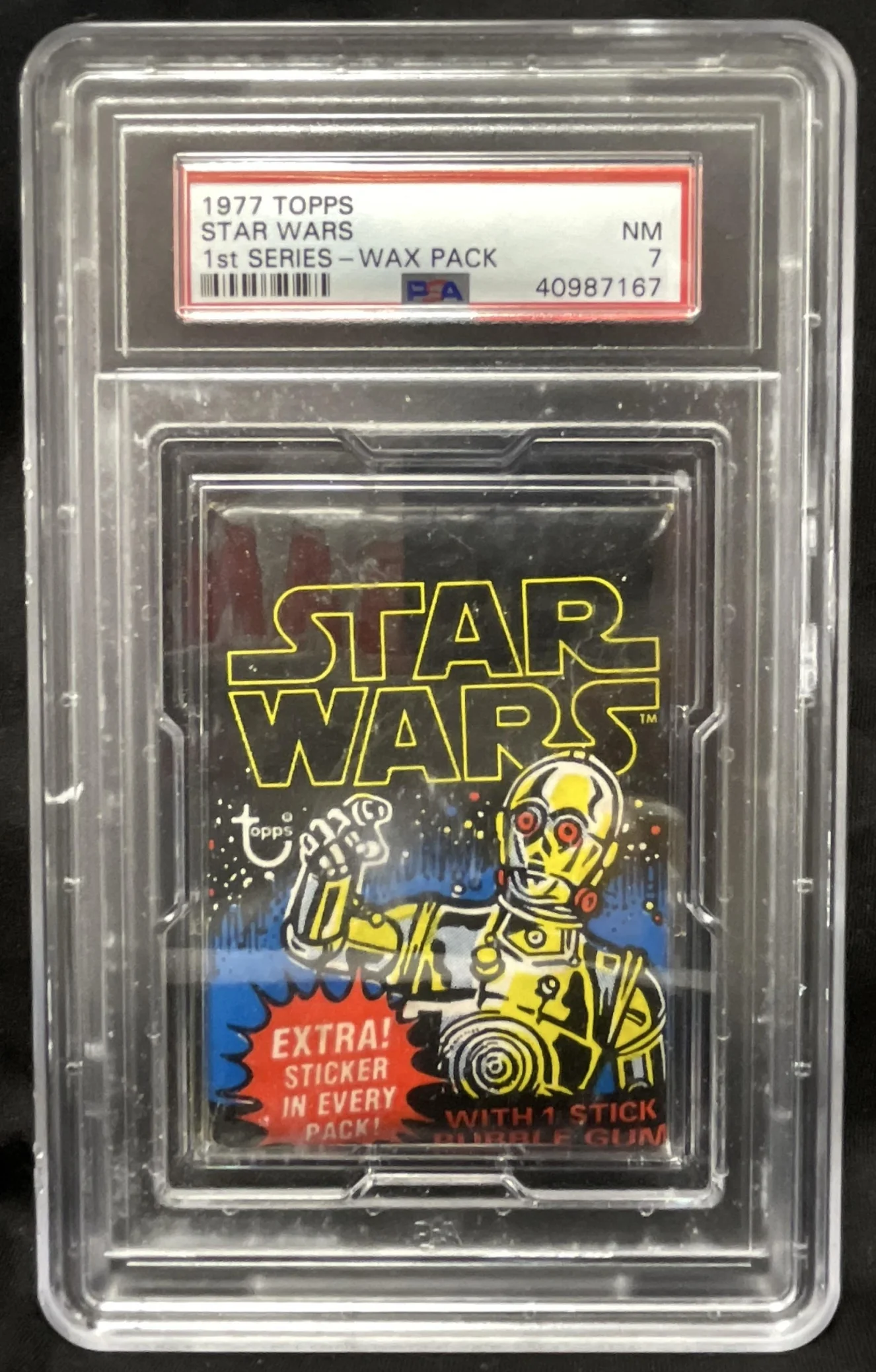 1977 Topps 1st Series Wax Pack Star Wars PSA 7
