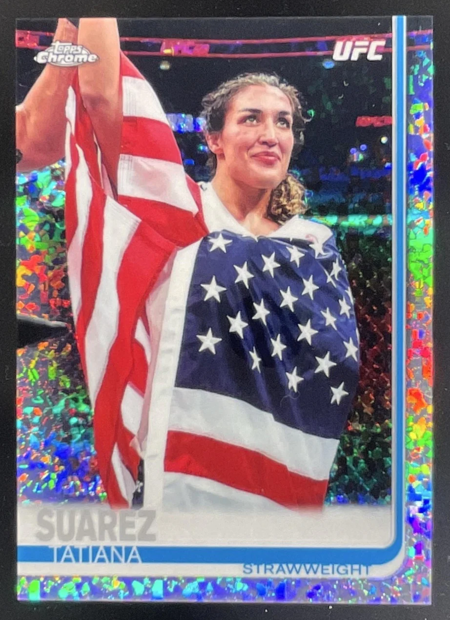 2019 Topps Chrome UFC Diamond #29 Tatiana Suarez