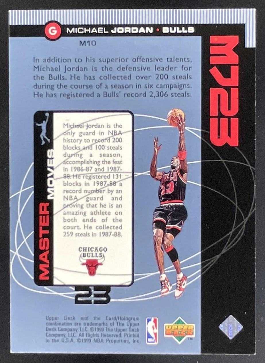 1998-99 Upper Deck Encore MJ23 #M10 Michael Jordan - Image 2
