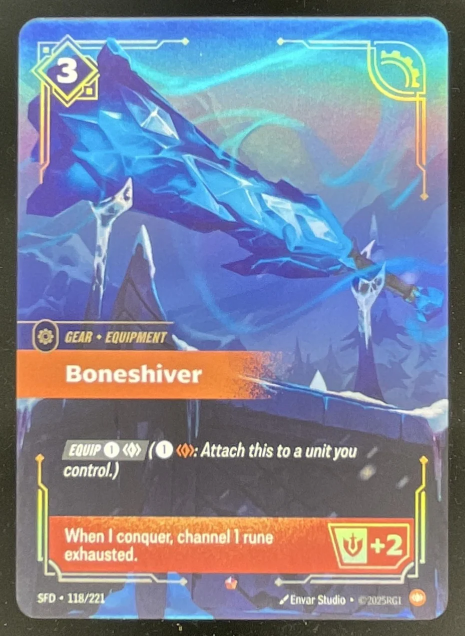 2025 Riftbound Origins Main Set #SFD-118 Boneshiver