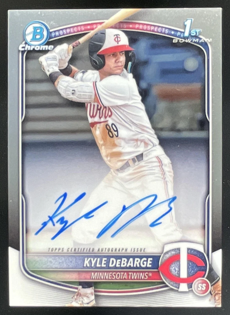 2025 Bowman Chrome Prospect Autographs #CPA-KD Kyle DeBarge RC Auto