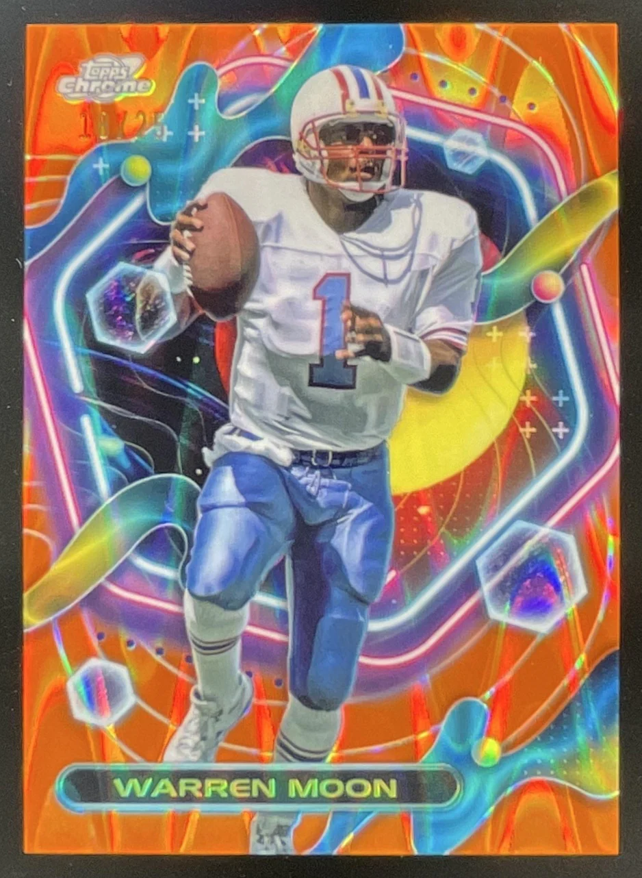 2023 Topps Composite Cosmic Chrome Orange Galactic #271 Warren Moon /25