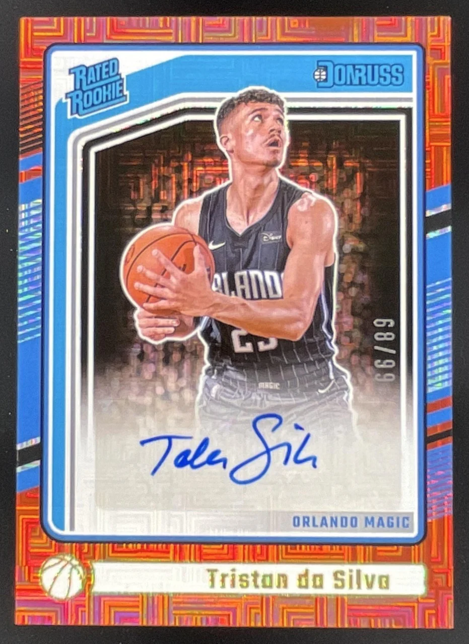 2024-25 Donruss Rated Rookies Choice Red #260 Tristan da Silva RC Auto /99