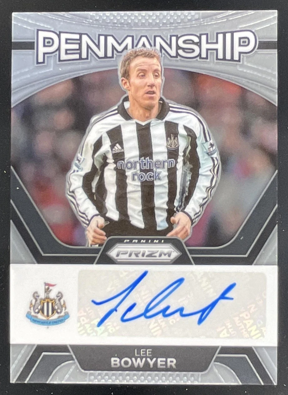 2023-24 Panini Prizm Premier League Penmanship #P-LB Lee Bowyer Auto