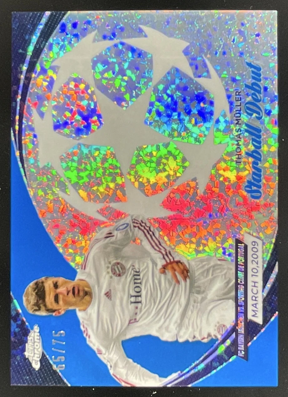 2023-24 Topps Chrome Starball Debuts Blue Mini Diamond #SD-1 Thomas Muller /75