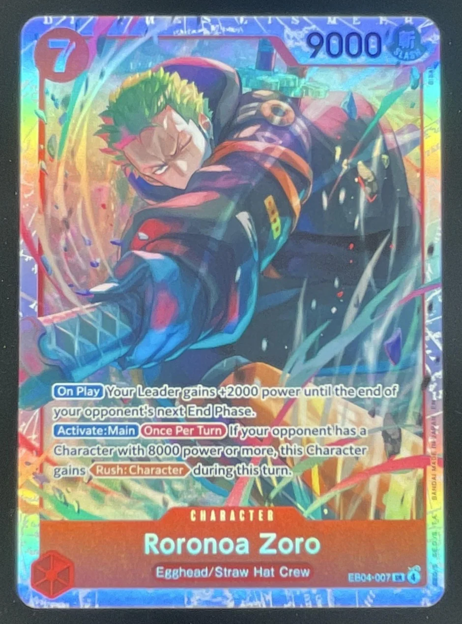 2026 One Piece Adventure on Kami's Island Super Rare #EB04-007 Roronoa Zoro