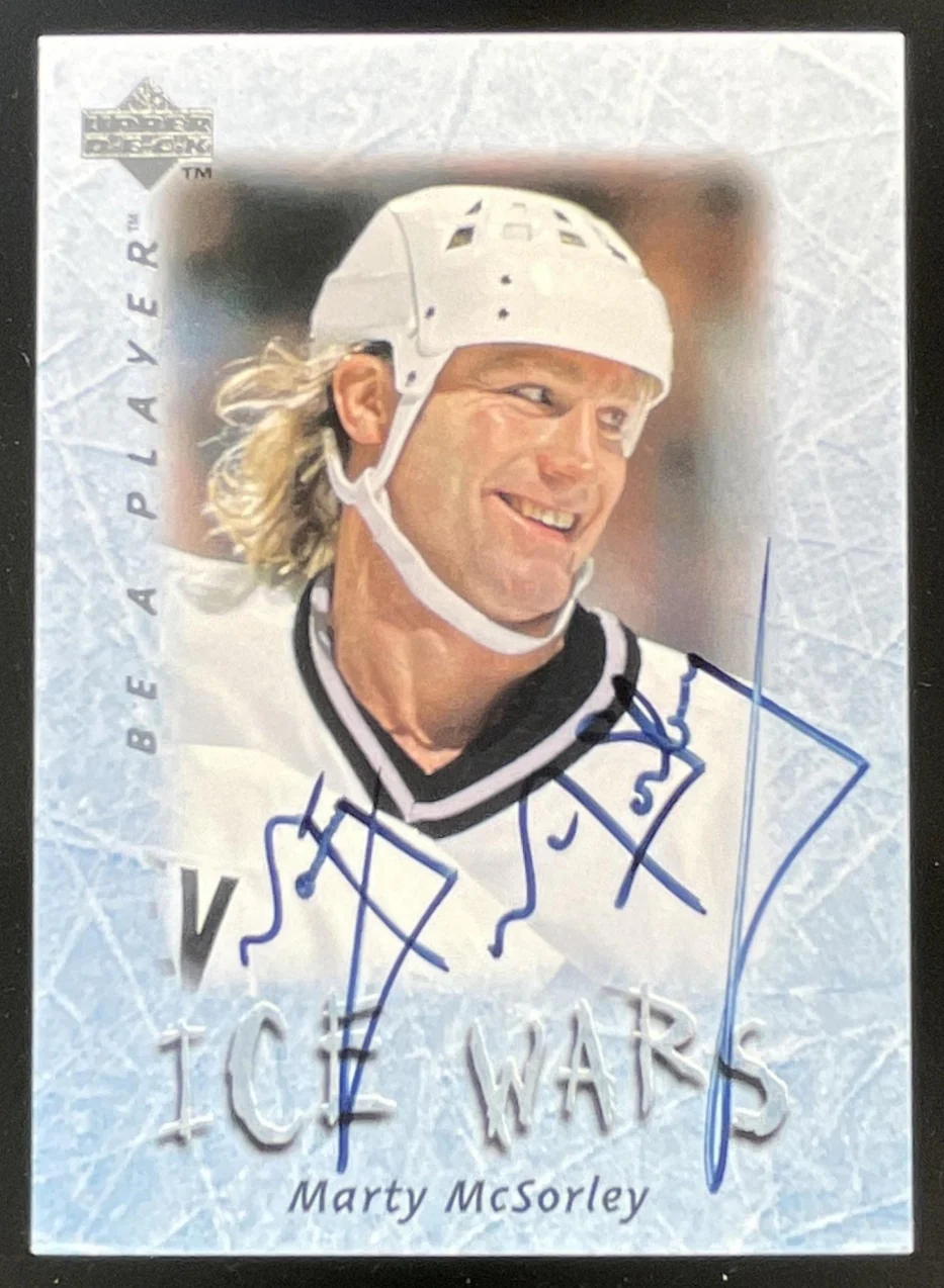 1995-96 Upper Deck Be a Player Autographs #S225 Marty McSorley Auto