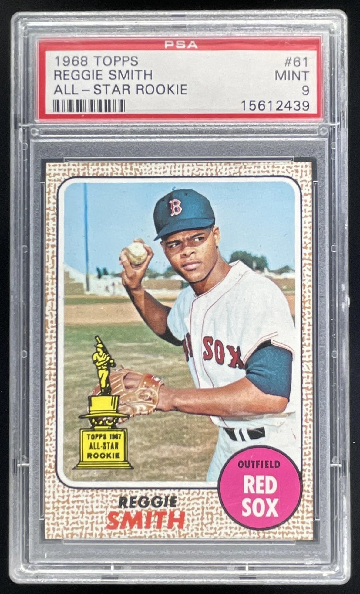 1968 Topps #61 Reggie Smith PSA 9