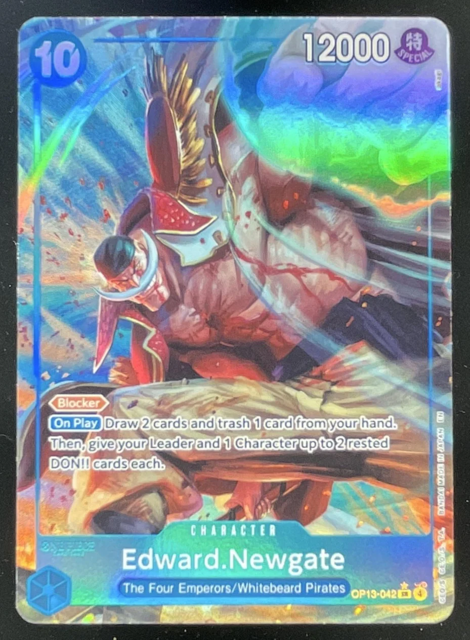 2025 One Piece Carrying On His Will Alternate Art #OP13-042 Edward.Newgate SP