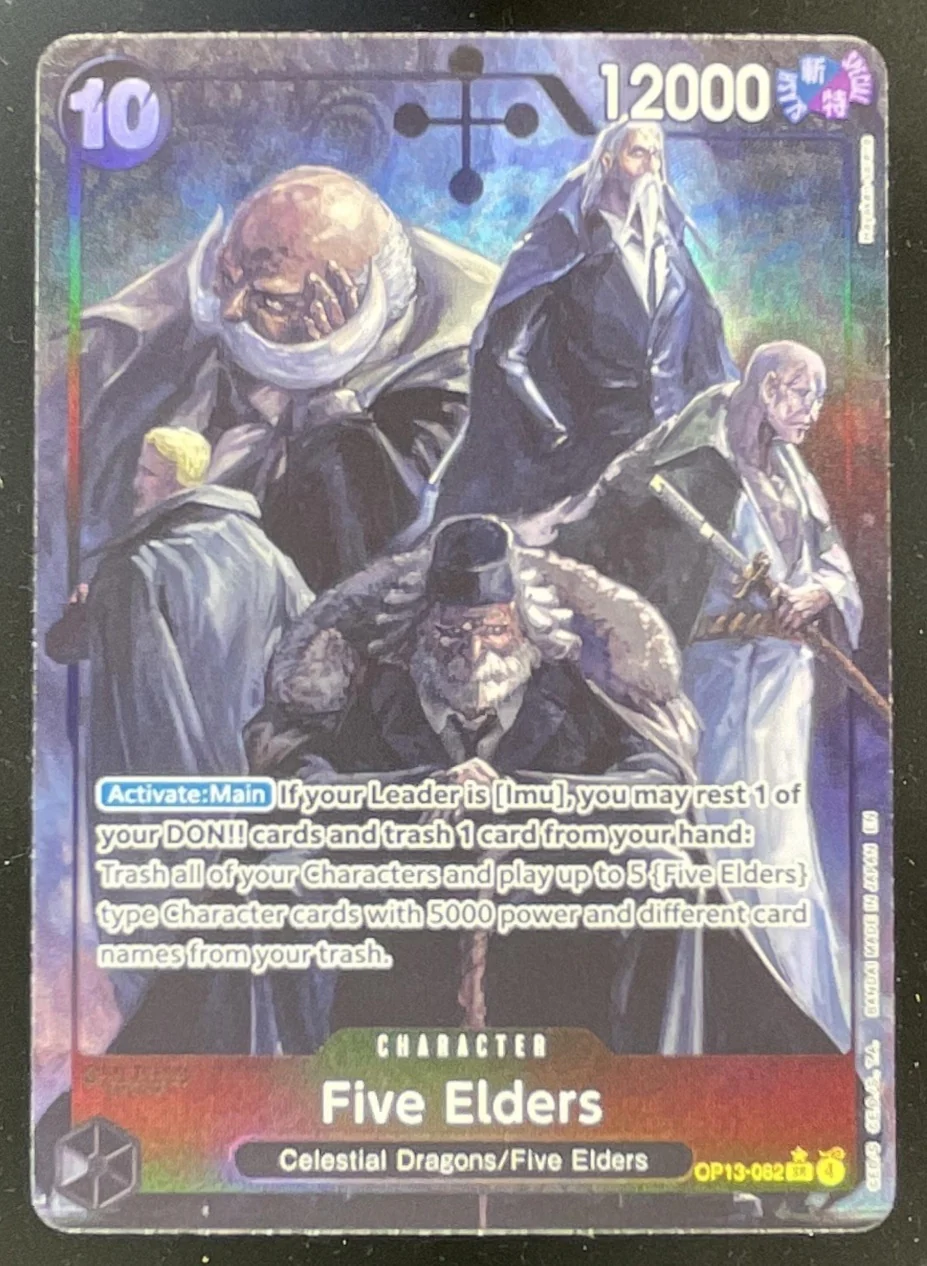 2025 One Piece Carrying On His Will Alternate Art #OP13-082 Five Elders SP