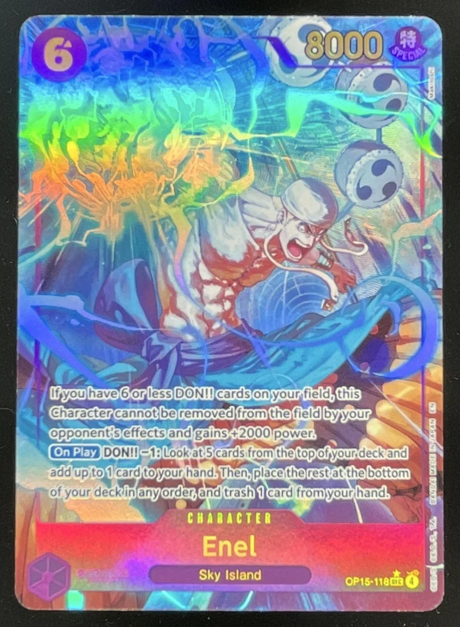 2026 One Piece Adventure on Kami's Island Secret Rare #OP15-118 Enel