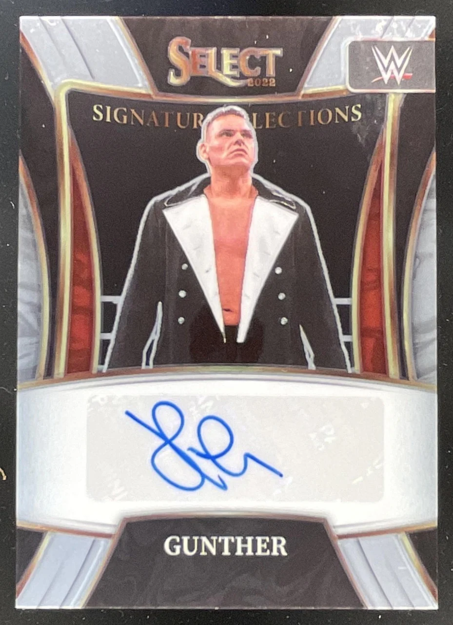 2022 Panini Select WWE Signature Selections #SN-GTH Gunther Auto