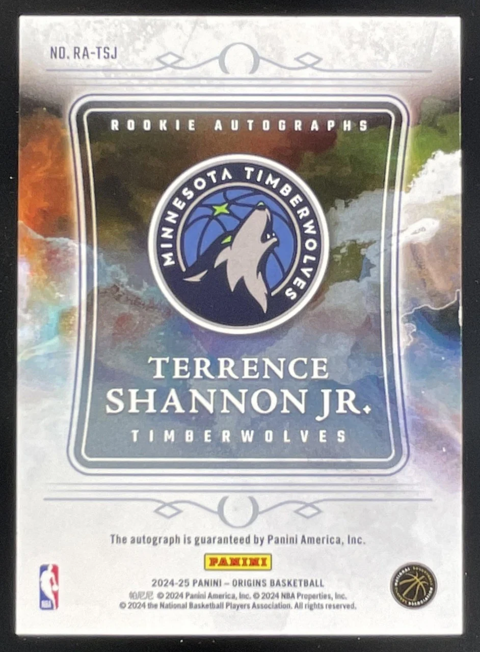 2024-25 Panini Origins Rookie Autographs #RA-TSJ Terrence Shannon Jr. RC Auto - Image 2