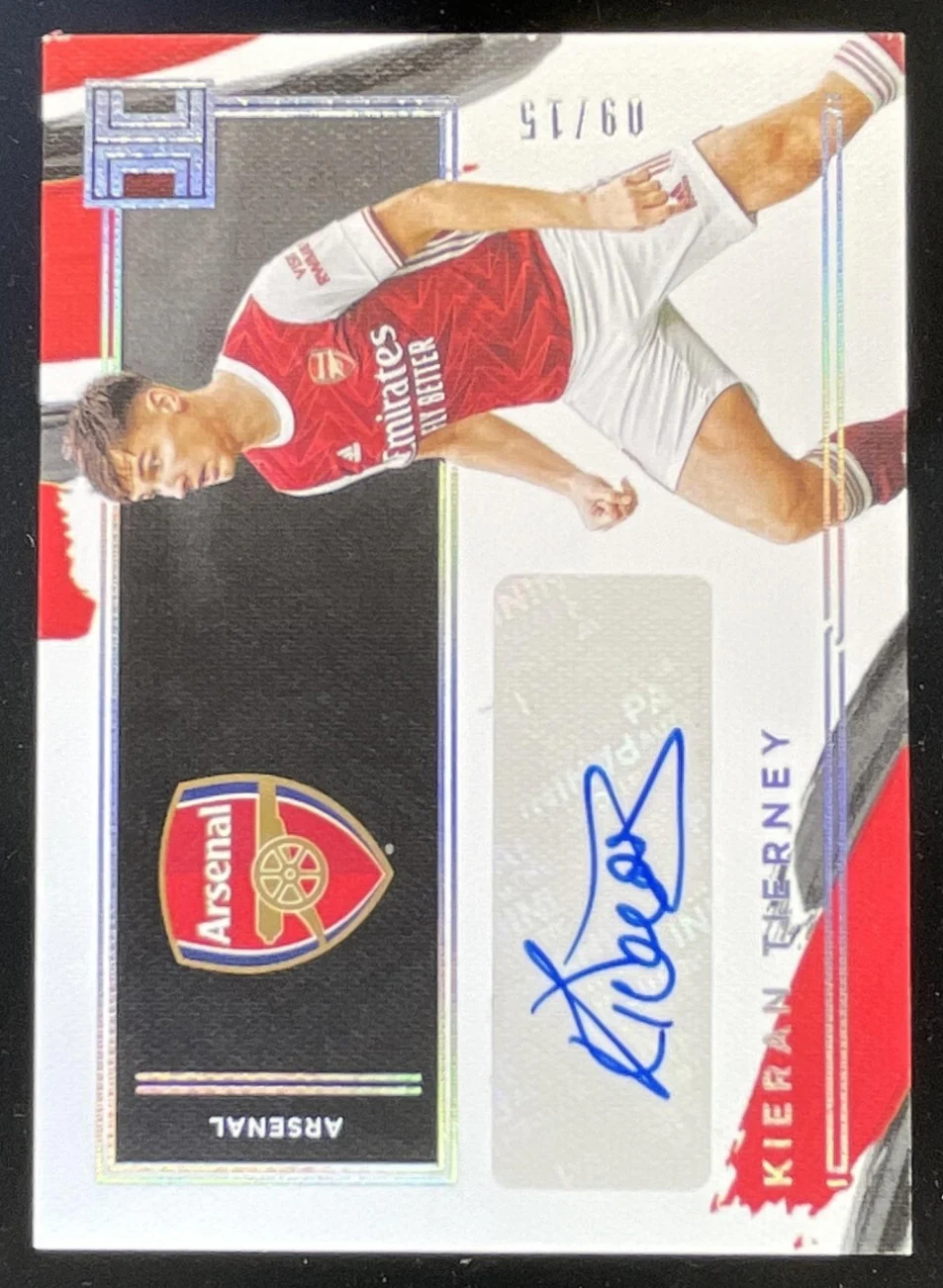 2020 Impeccable Premier League Autographs Silver #IA-KT Kieran Tierney Auto /15