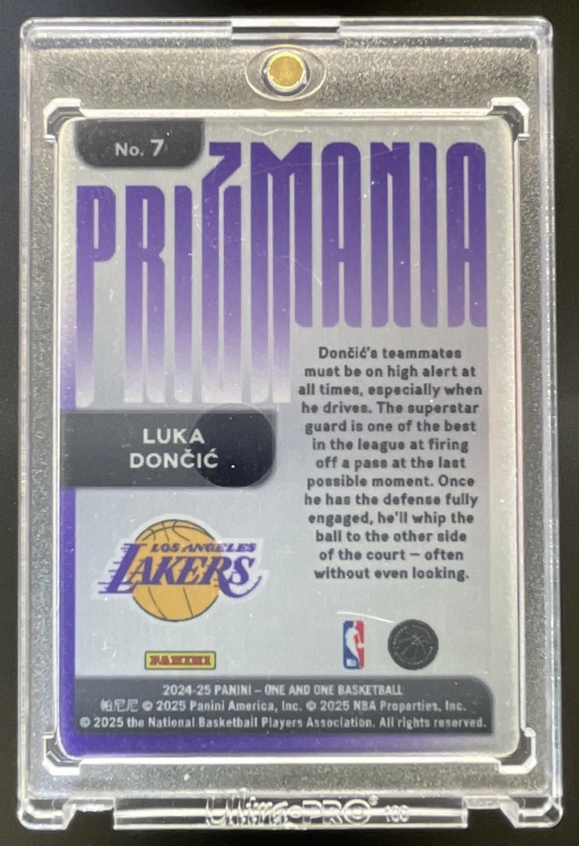 2024-25 Panini One and One Prizmania #7 Luka Doncic - Image 2