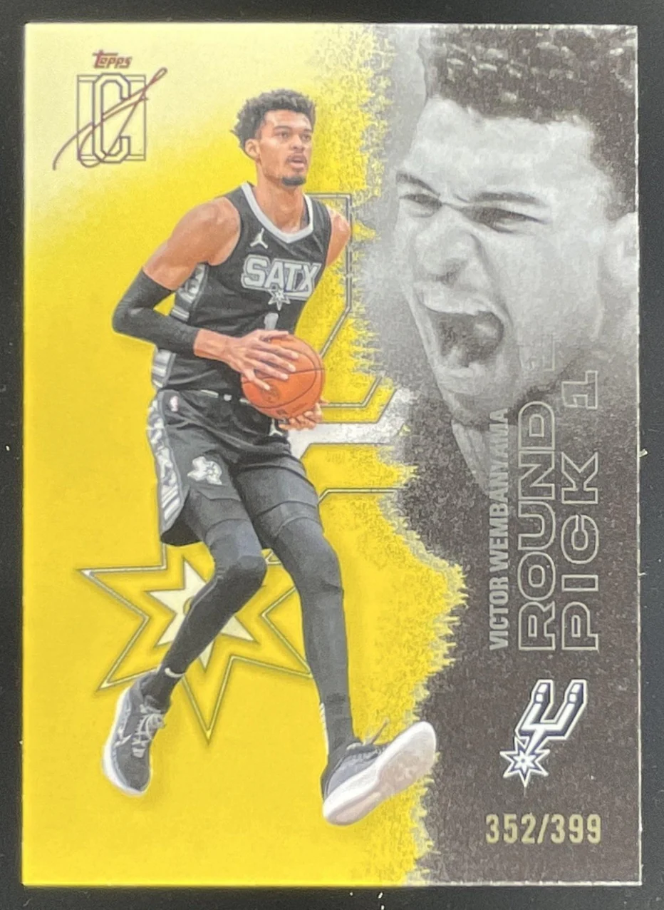 2025-26 Topps Signature Class Veteran Class Yellow Foil Victor Wembanyama /399