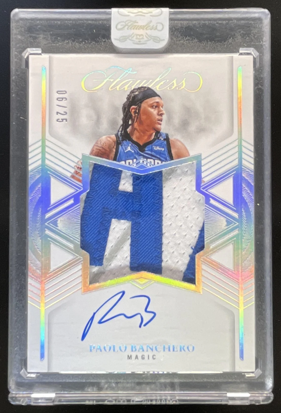 2024-25 Panini Flawless Star Swatch Signatures #15 Paolo Banchero MEM Auto /25