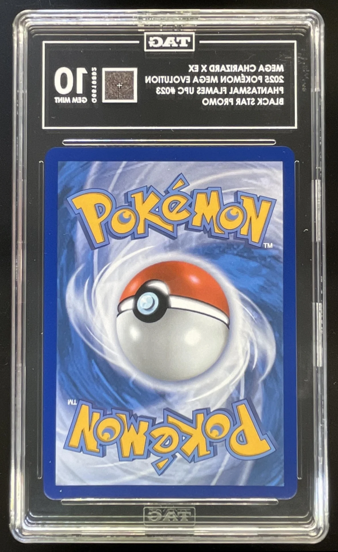 2025 Pokemon MEP Black Star Promos Promos #023 Mega Charizard X ex TAG 10 - Image 2