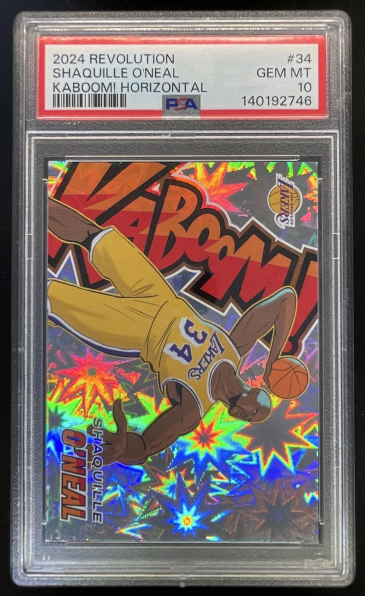 2024-25 Panini Revolution Kaboom-Horizontal #34 Shaquille O'Neal PSA 10
