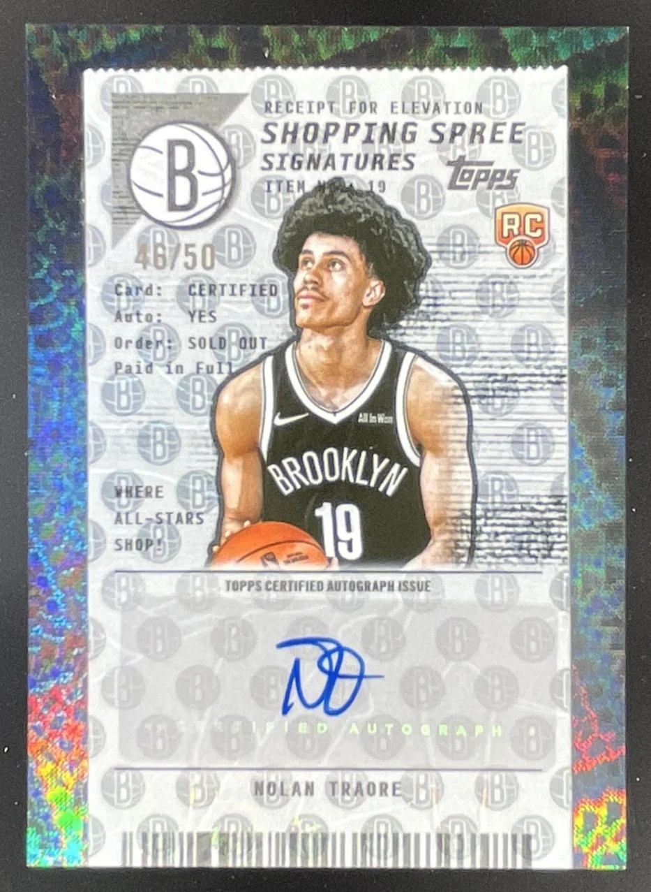 2025-26 Topps Shopping Spree Flash Drop #SSA-NT Nolan Traore RC Auto /50