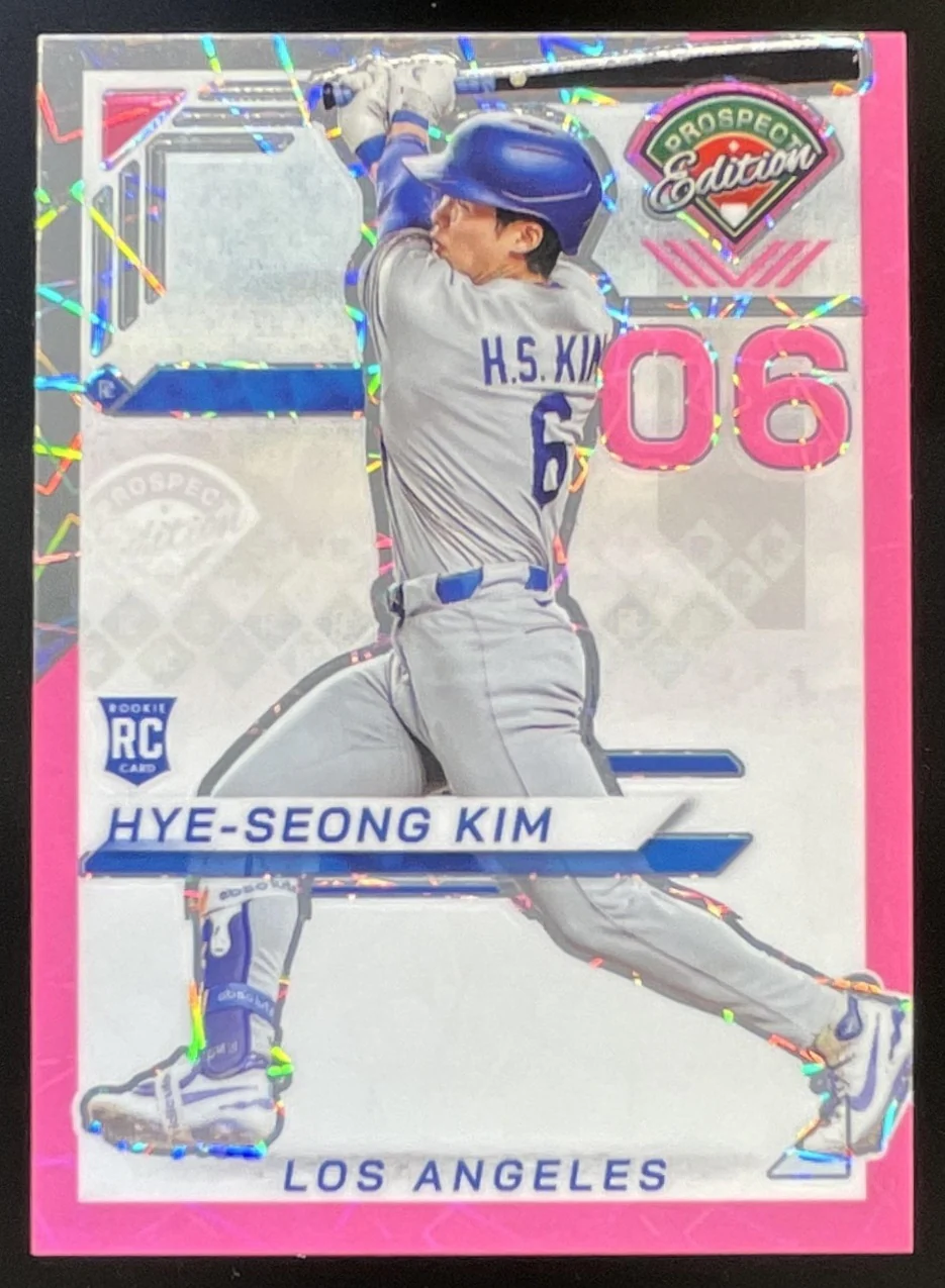 2025 Prospect Edition Holo Prospect Ticket Pink Velocity  Hye-Seong Kim RC /79