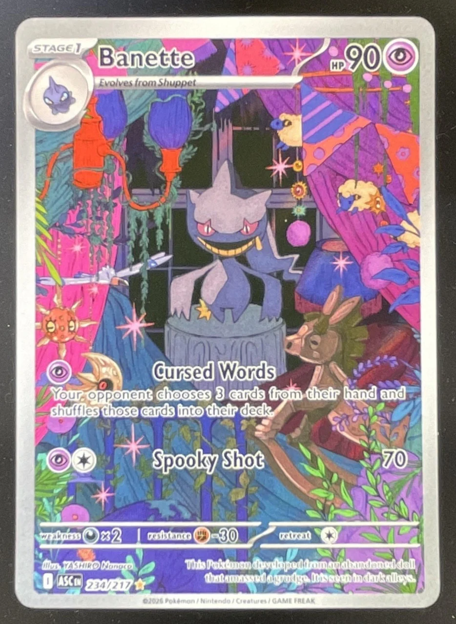 2026 Pokemon Ascended Heroes #234/217 Banette Illustration Rare
