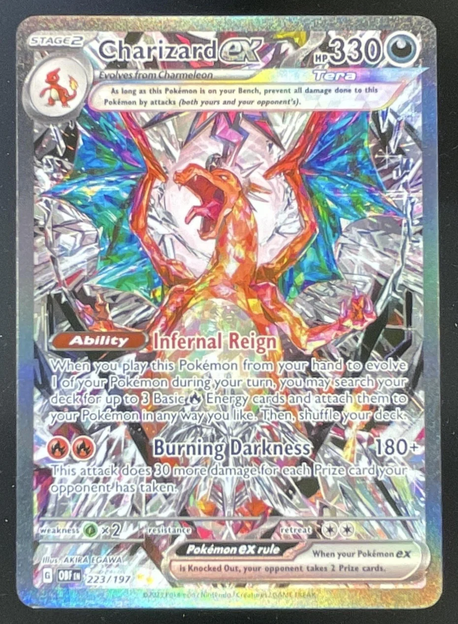 2023 Pokemon SV Obsidian Flames #223/197 Charizard ex Special Illustration Rare