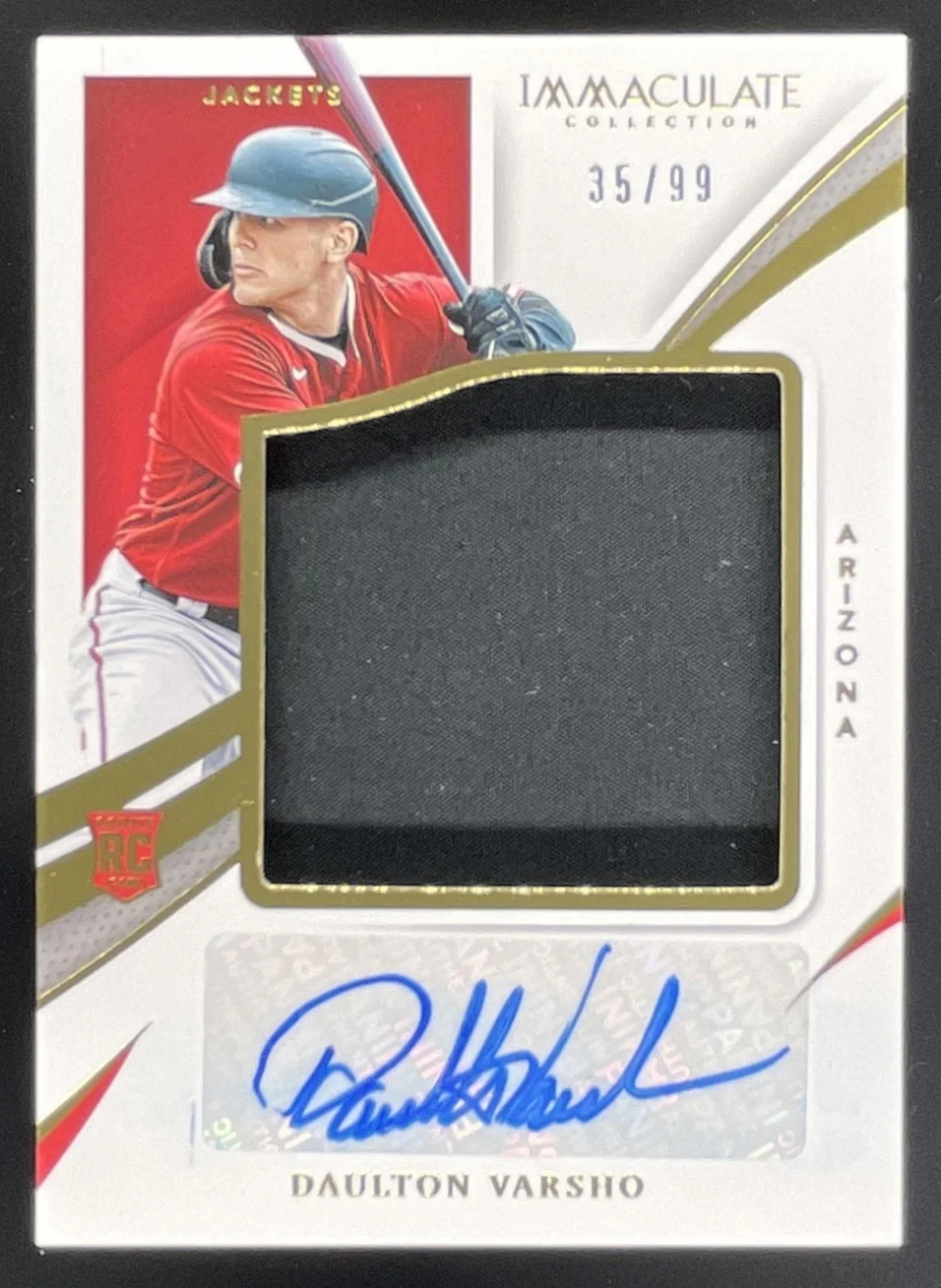2021 Immaculate Collection Jackets #J-DV Daulton Varsho RC Auto /99